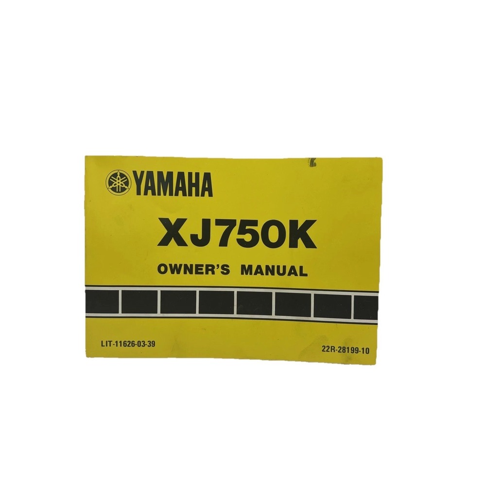 Yamaha‎ XJ750K Owners Manual OEM Motorcycle Guide Book Vintage
